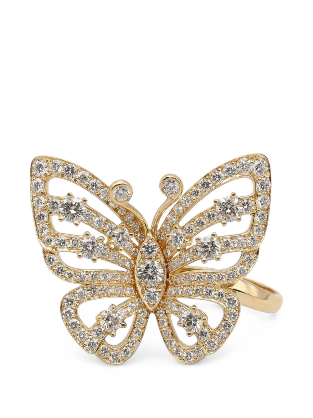 Van Cleef & Arpels Pre-Owned 2010s Flying Butterfly diamond ring - Oro