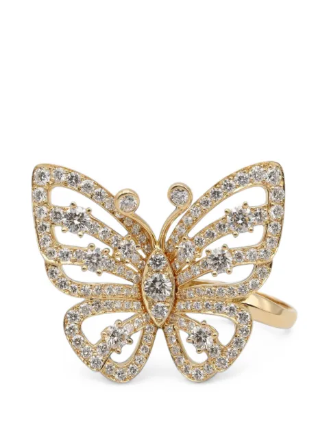 Van Cleef & Arpels Pre-Owned 2010s Flying Butterfly diamond ring