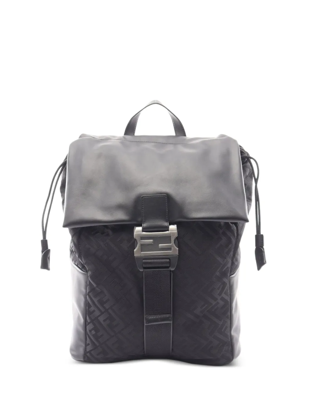 Fendi Pre-Owned Zaino Flux con fibbia - Nero