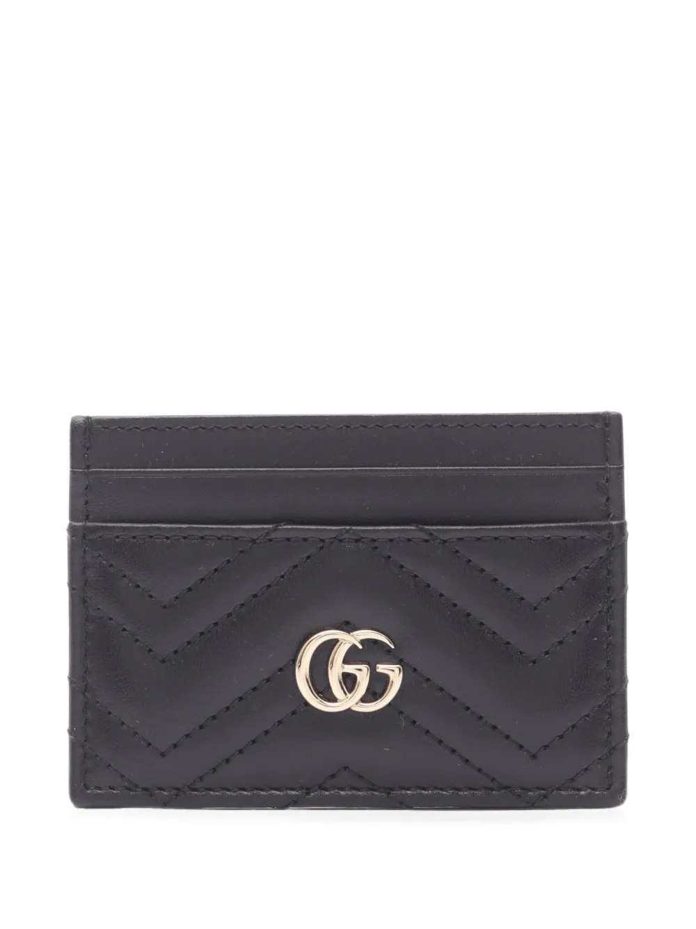 Gucci Pre-Owned GG Marmont quilted card holder - Nero