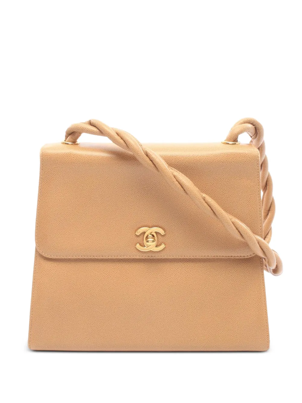 CHANEL Pre-Owned 1997-1999 CC turn-lock shoulder bag - Toni neutri
