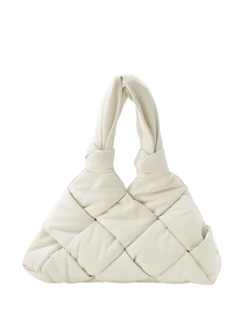 Bottega Veneta Pre-Owned 2012-2026 Lambskin Maxi Intrecciato Padded Lock tote bag