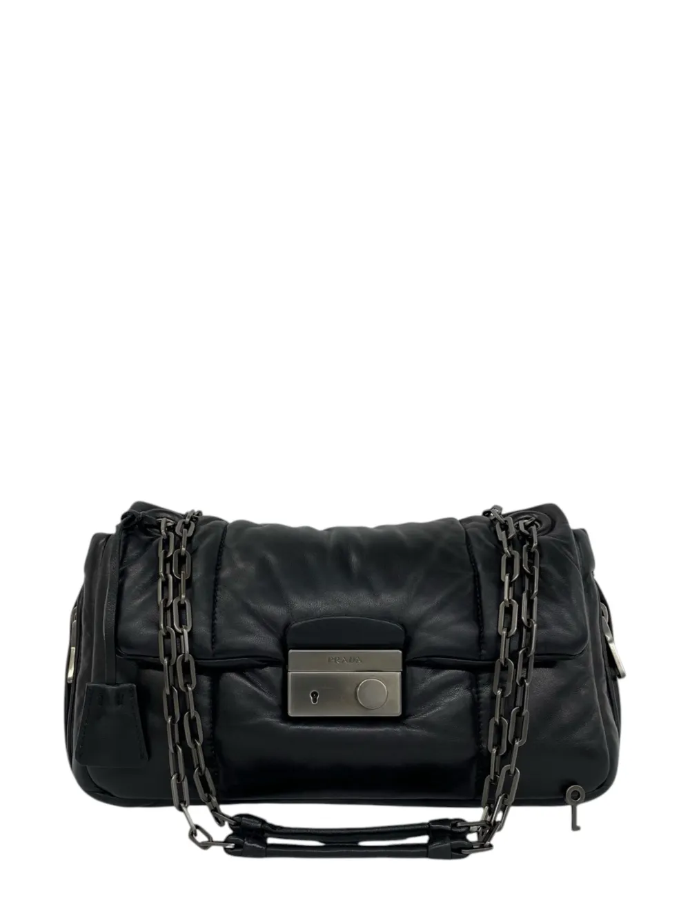 Prada Pre-Owned 2013-2026 Nappa Bomber Flap shoulder bag - Nero