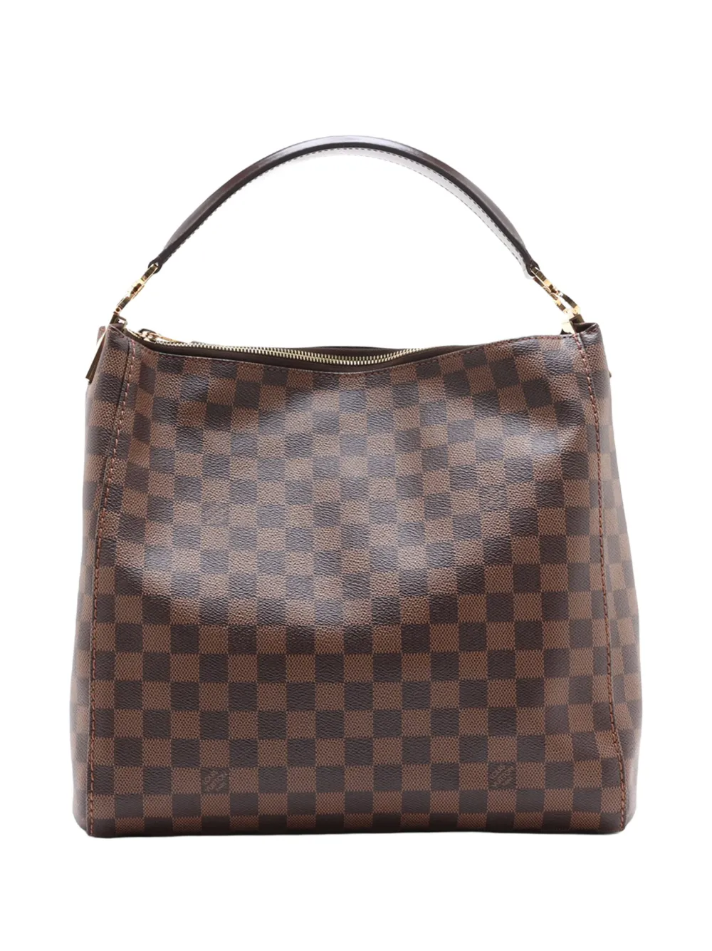 Louis Vuitton Pre-Owned 2014 Damier Ebene Portobello PM shoulder bag - Braun