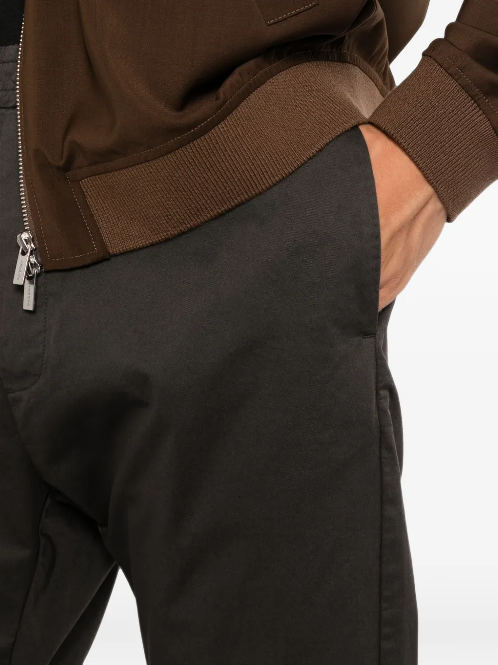 Barena Broek met elastische tailleband Bruin