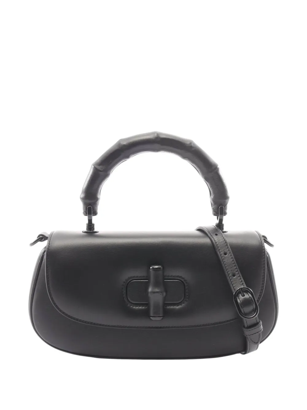 Gucci Pre-Owned 2016-2026 Small Calfskin Bamboo Diva Top Handle Bag satchel - Schwarz