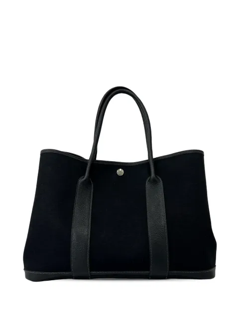 Hermès Pre-Owned 2004 HERMES Garden party PM Tower ash Buffl black 44610 tote bag