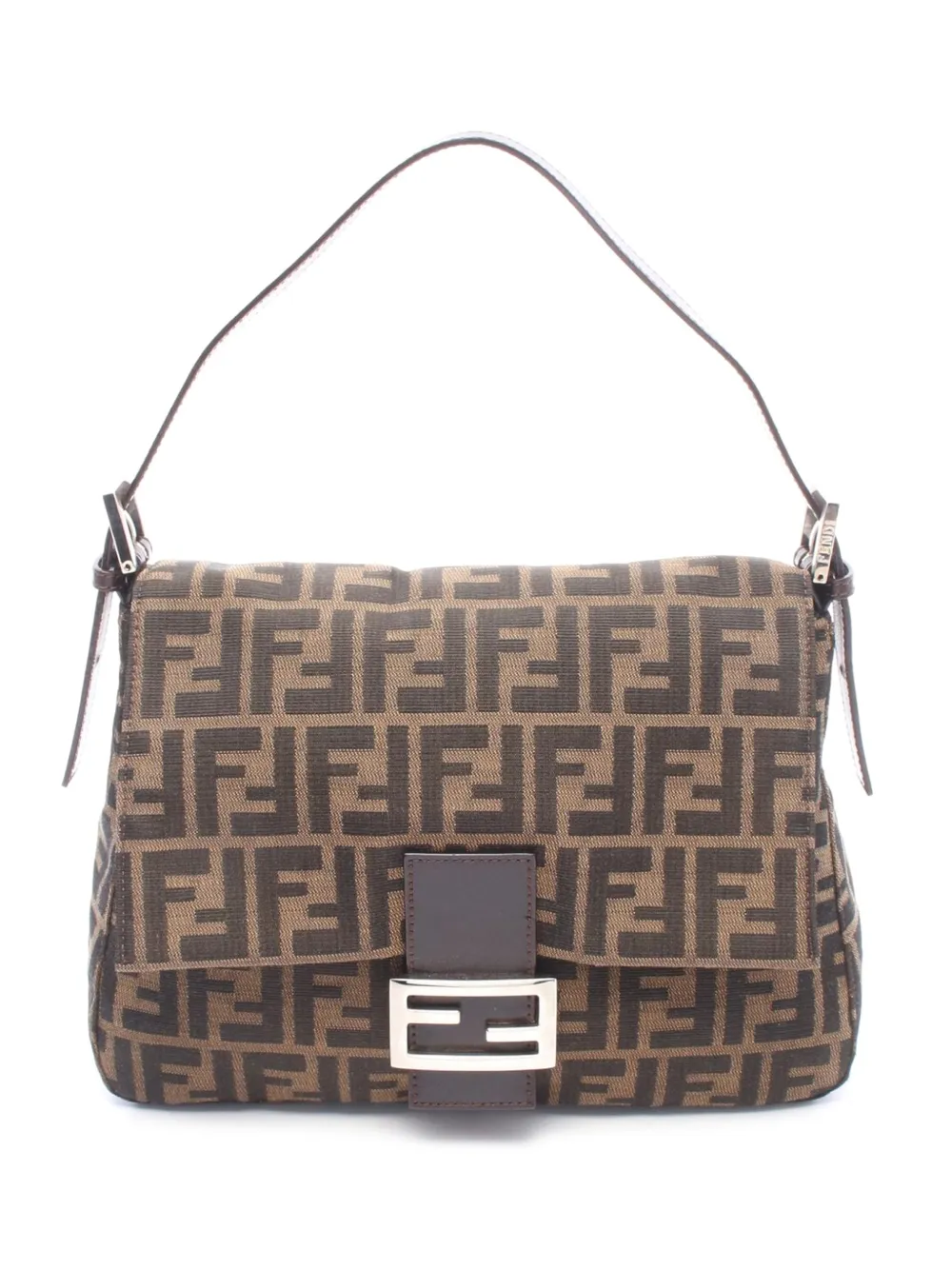 Fendi Pre-Owned 2000-2010 Zucca Canvas Mamma Forever shoulder bag - Marrone