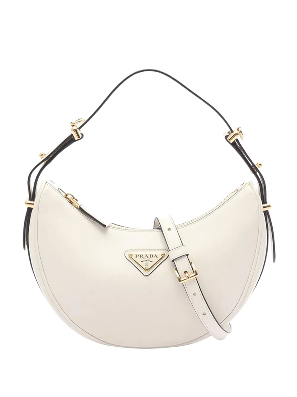 Prada Pre-Owned 2013-2026 Soft Calf Arche satchel - Bianco