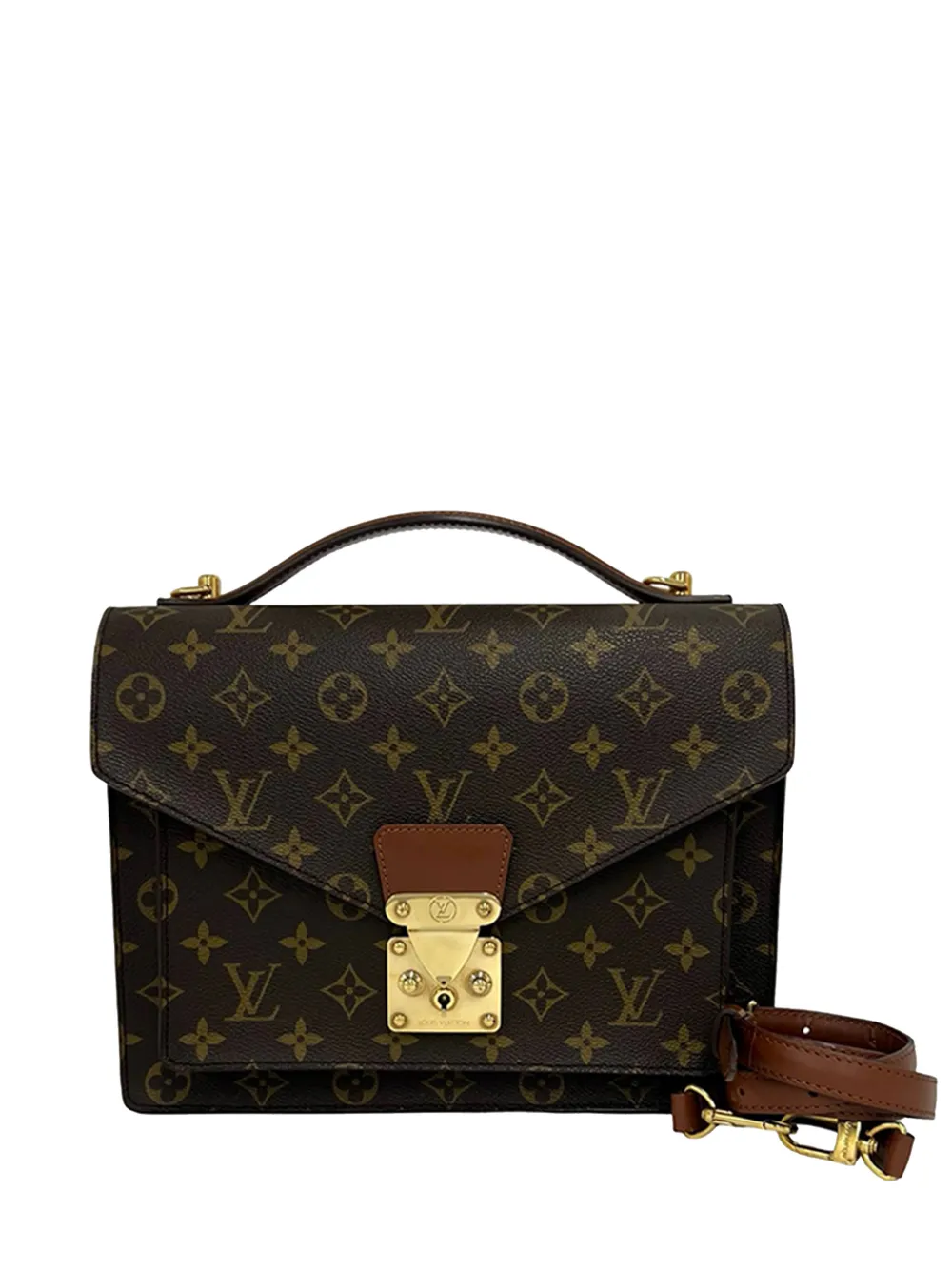 Louis Vuitton Pre-Owned 1991 Monogram Monceau Satchel-Tasche 26cm - Braun