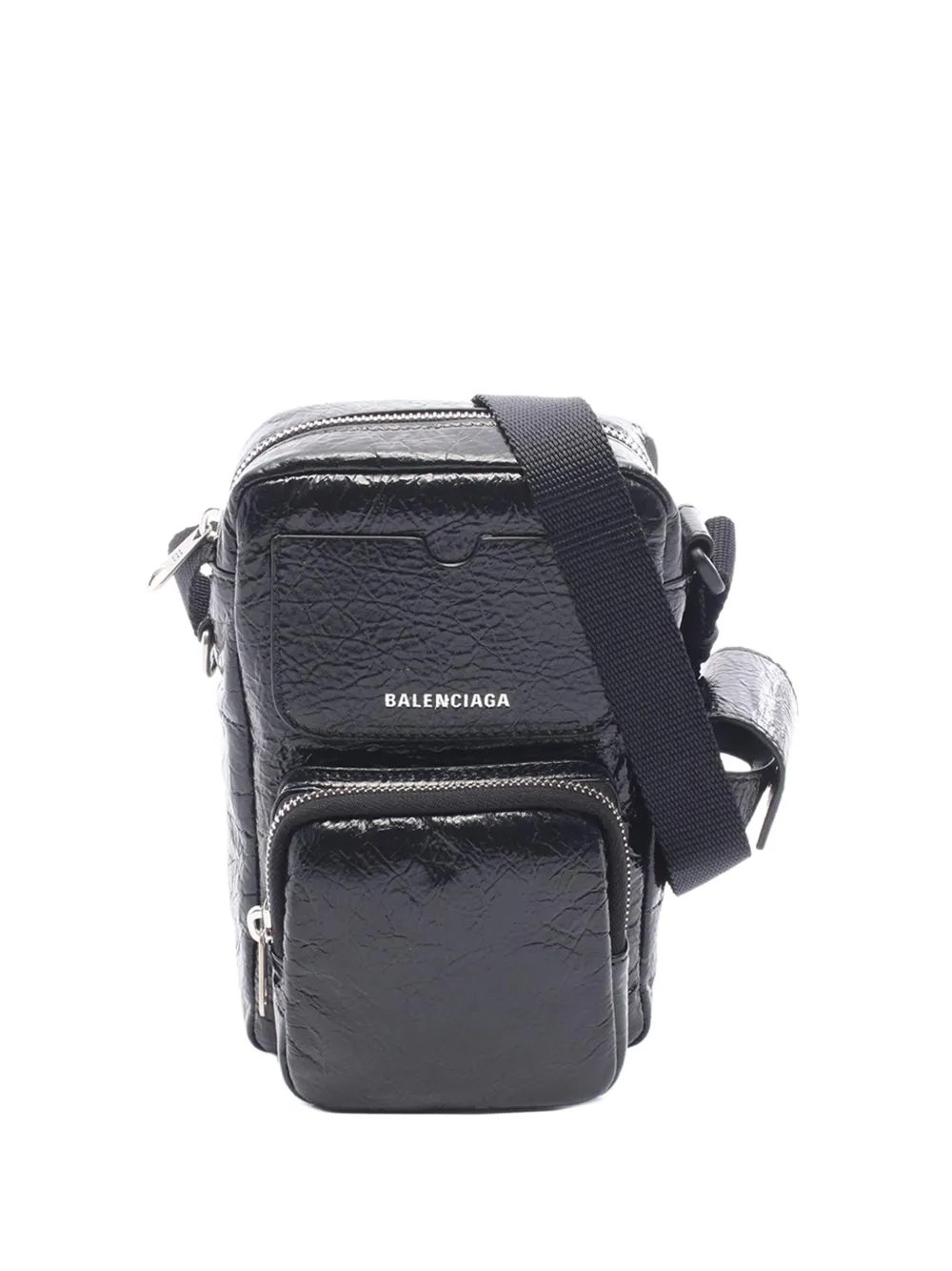 Balenciaga Pre-Owned 2018-2026 Lambskin Superbusy Vertical crossbody bag - Schwarz