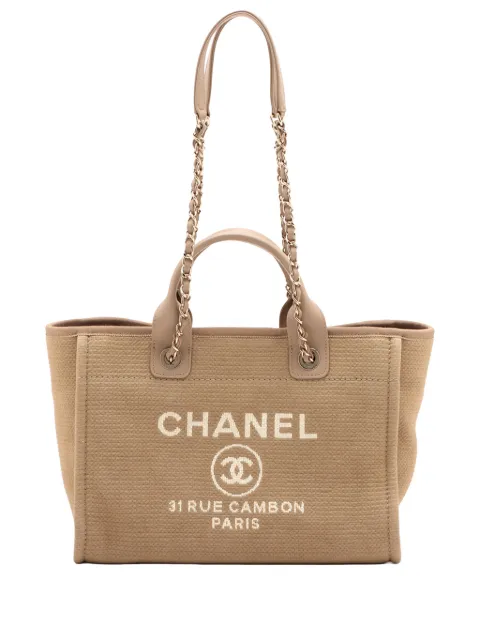 CHANEL Pre-Owned 2021-2026 Medium Canavs Deauville Tote satchel