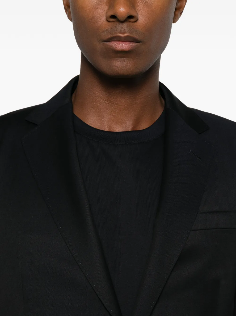 Zegna single-breasted wool suit Blauw