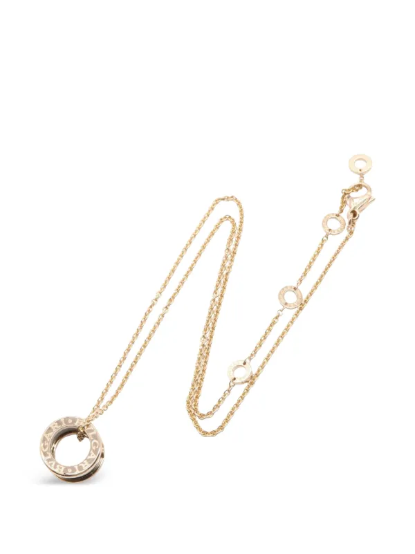 Bvlgari Pre-owned 2010s B-zero1 Ceramic Necklace in Pink