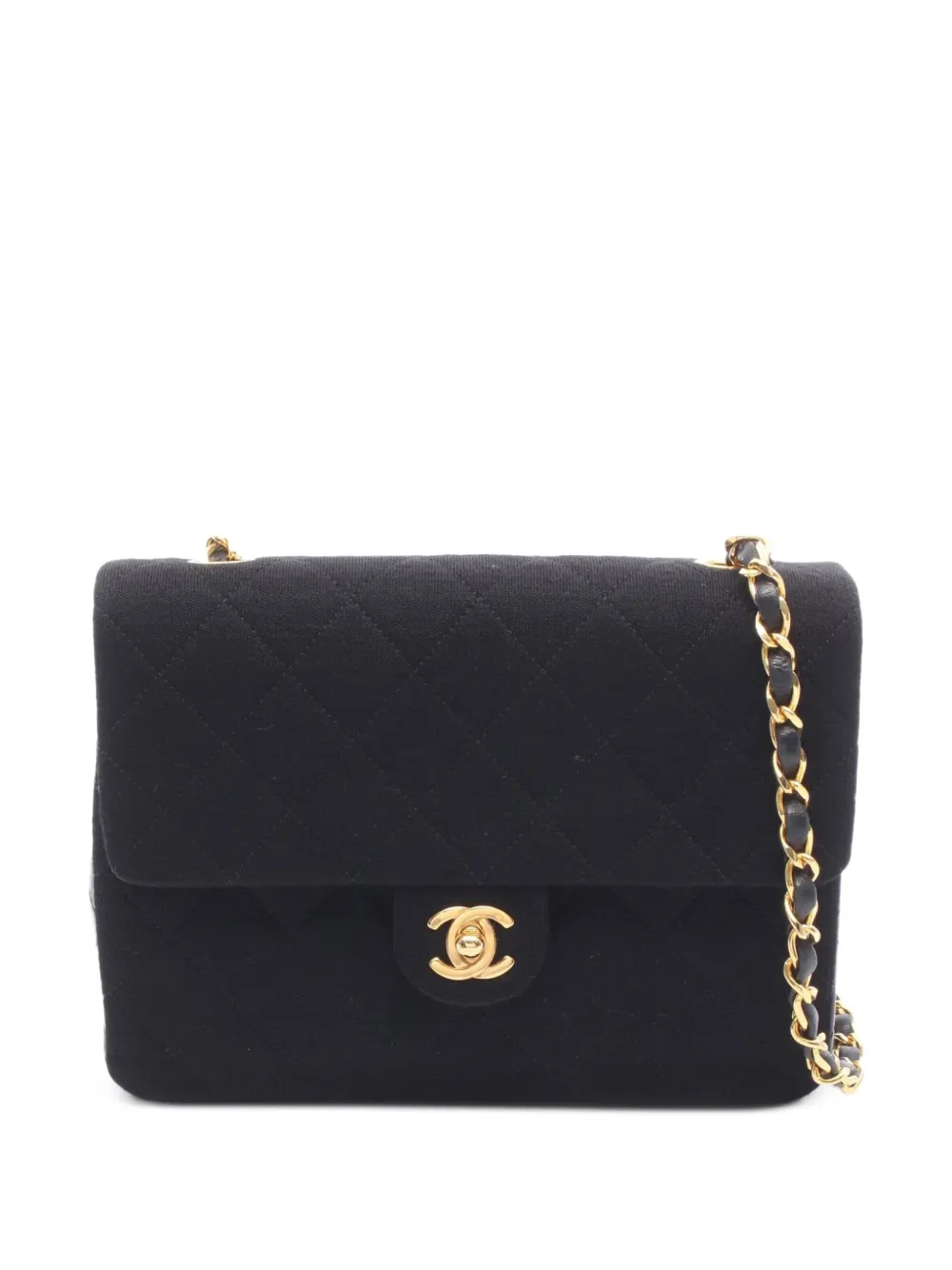 CHANEL Pre-Owned 1989-1991 mini matelassé chain shoulder bag - Nero