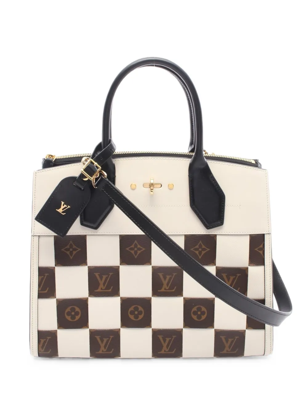 Louis Vuitton Pre-Owned 2019 MM City Steamer Monogram tote bag - Nude