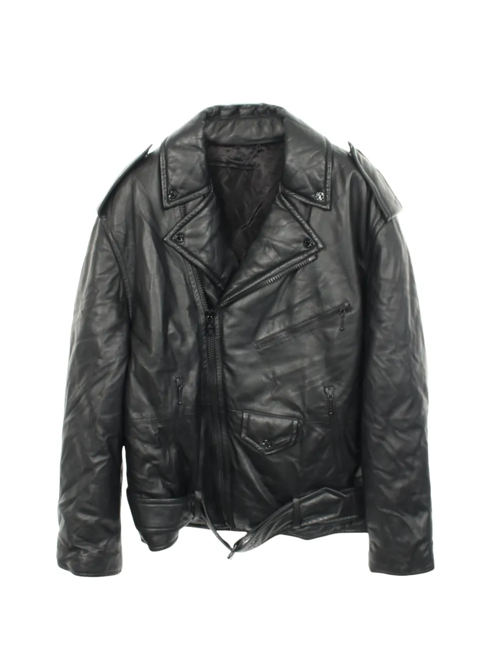 Louis Vuitton Pre-Owned 2010s double riders jacket - Nero