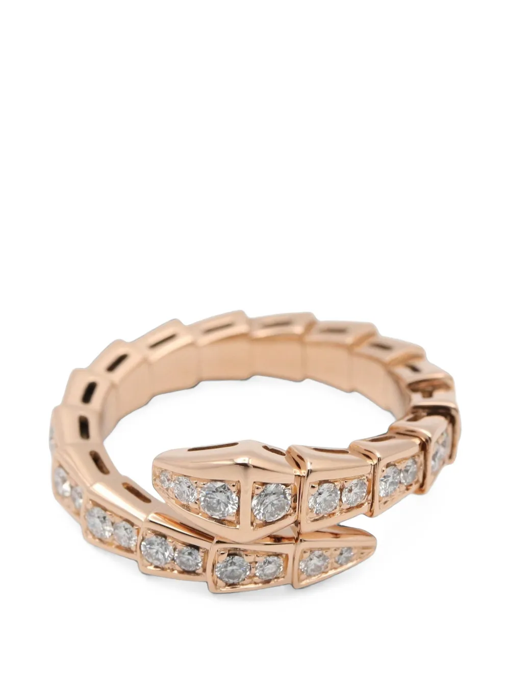 Bvlgari Pre-Owned 2010s Serpenti Viper diamond ring - Rosa