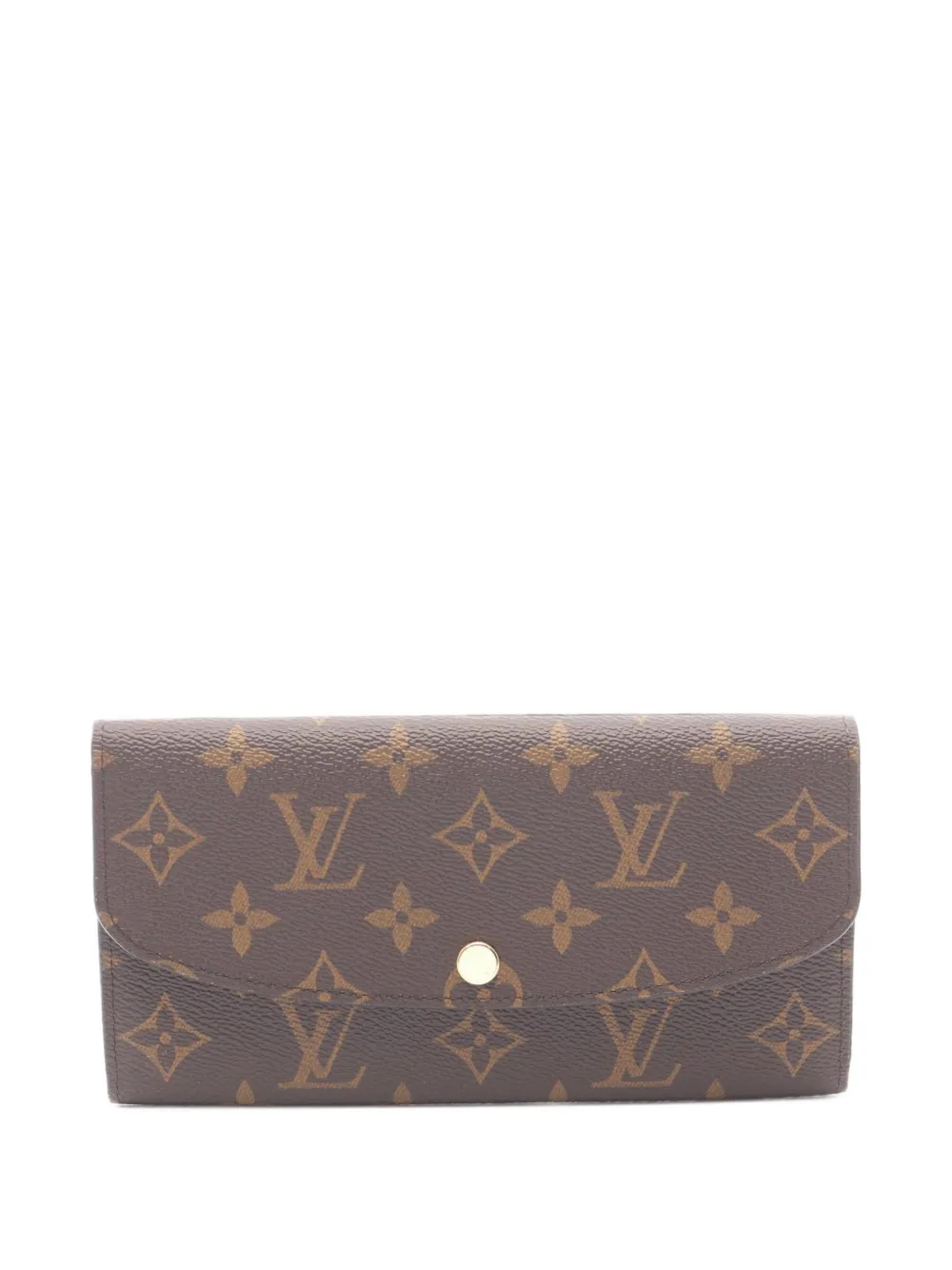 Louis Vuitton Pre-Owned 2021s Emily Monogram canvas bi-fold wallet - Marrone