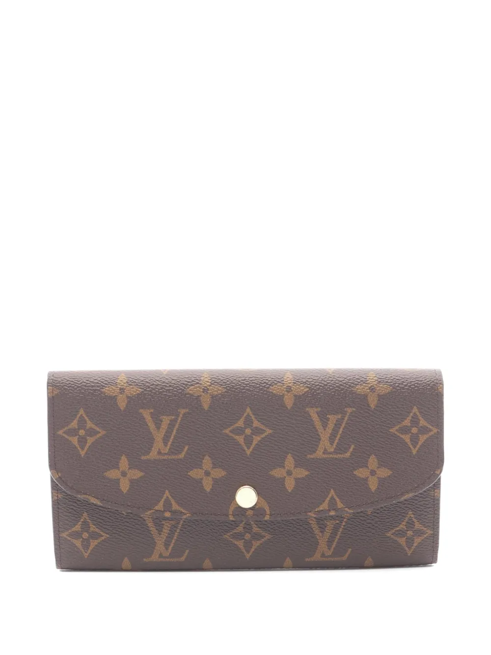 Louis Vuitton Pre-Owned portefeuille pliant Emily en toile Monogram (2021) - Marron