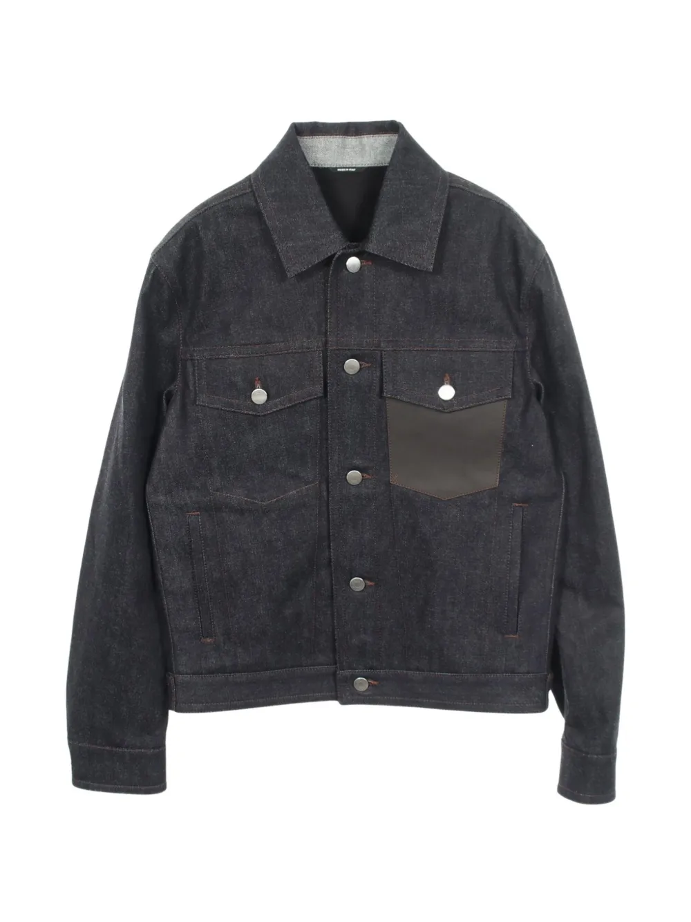 Hermès Pre-Owned 2010s leather-pocket jacket - Blau