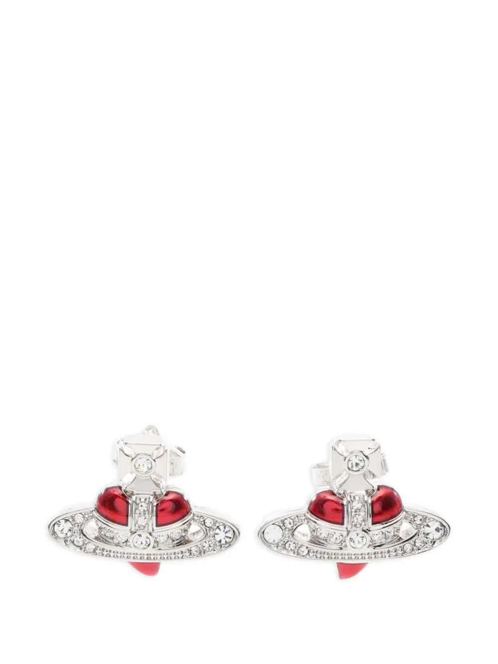 Vivienne Westwood Pre-Owned boucles d'oreilles Diamante Heart Orb - Argent