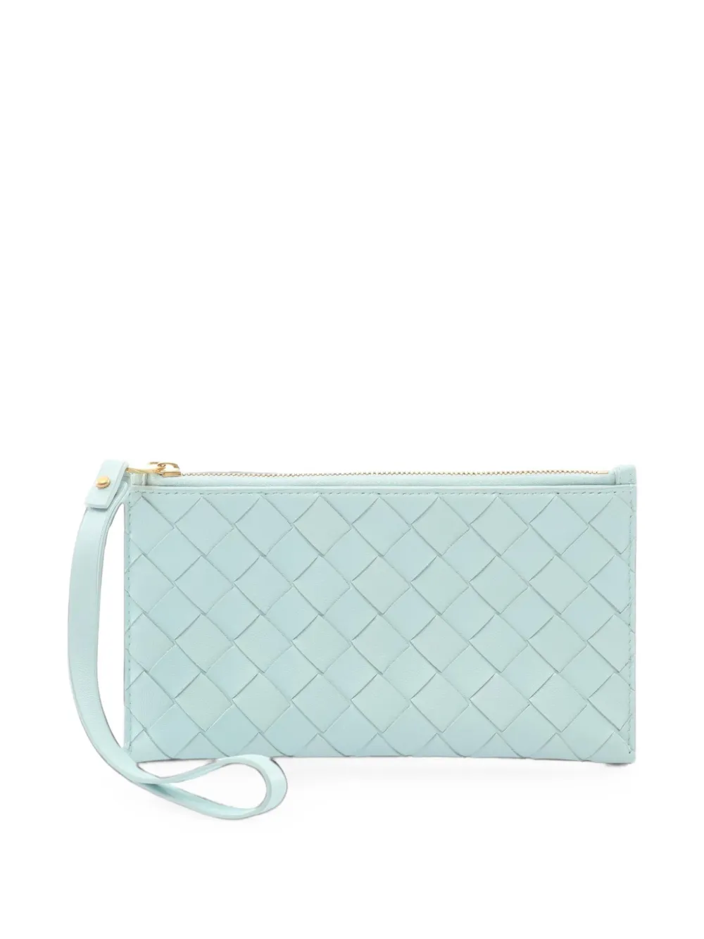 Bottega Veneta Pre-Owned 2010s Intrecciato wristlet mini bag - Blu