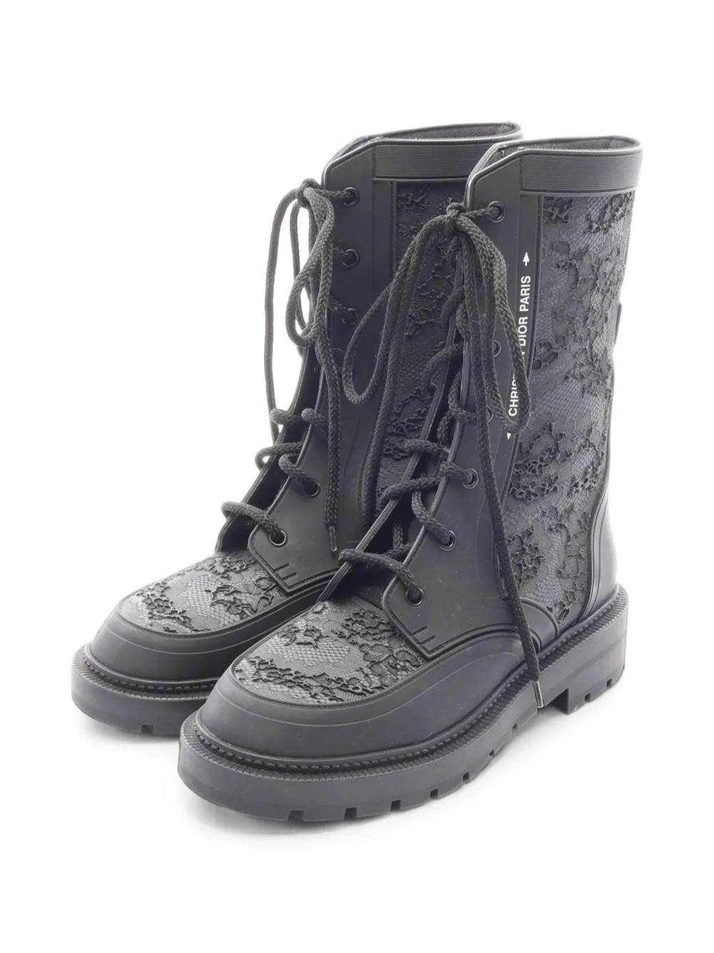 Christian Dior Pre-Owned 2010s Dior Camp lace boots - Schwarz