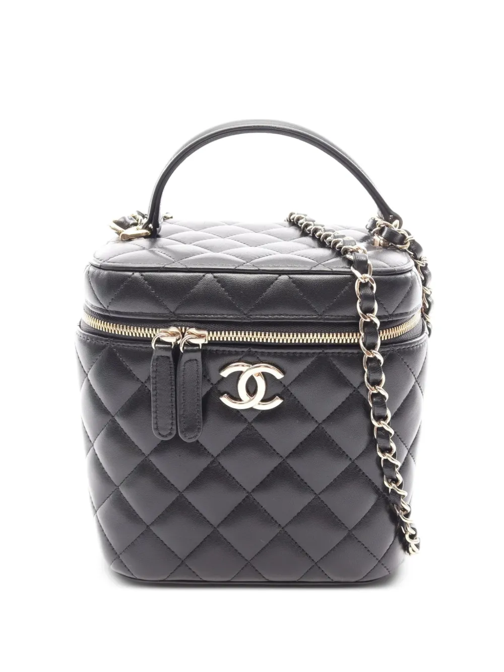 CHANEL Pre-Owned Trousse CC trapuntata 2021 - Nero