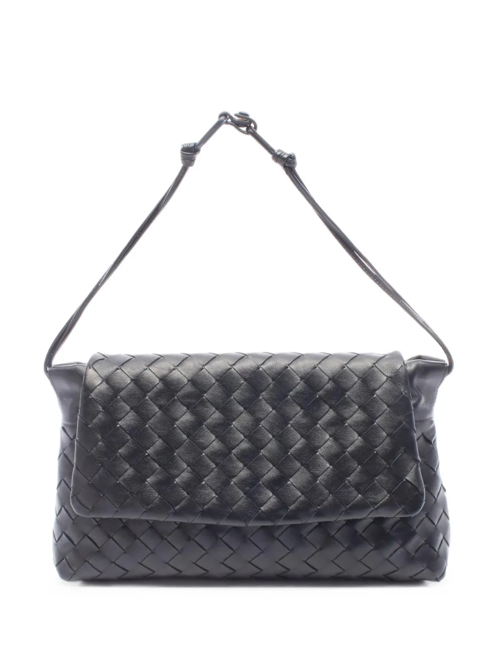Bottega Veneta Pre-Owned Giorno Intrecciato shoulder bag - Nero
