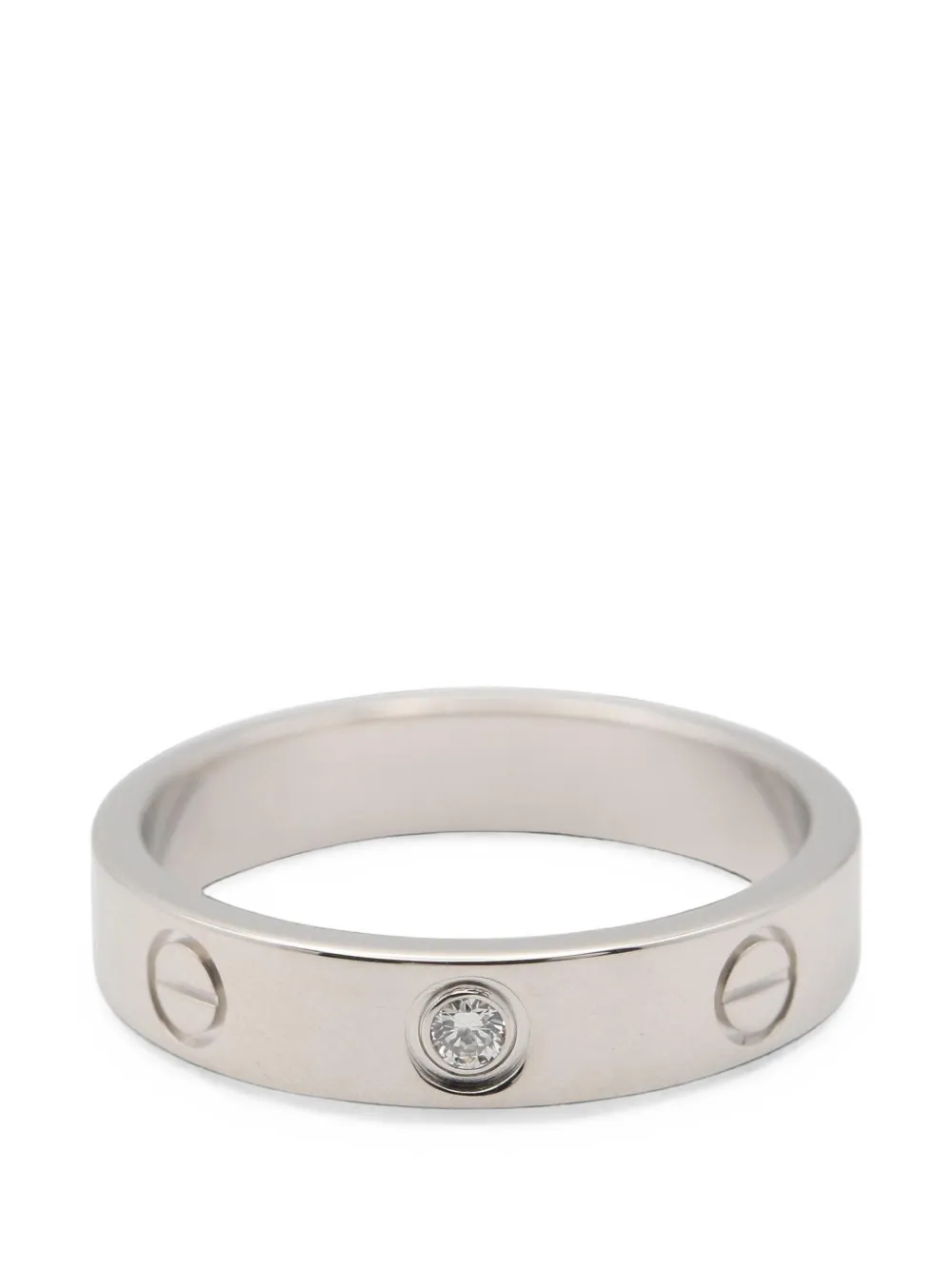 Cartier 2010s mini Love diamond ring - Argento