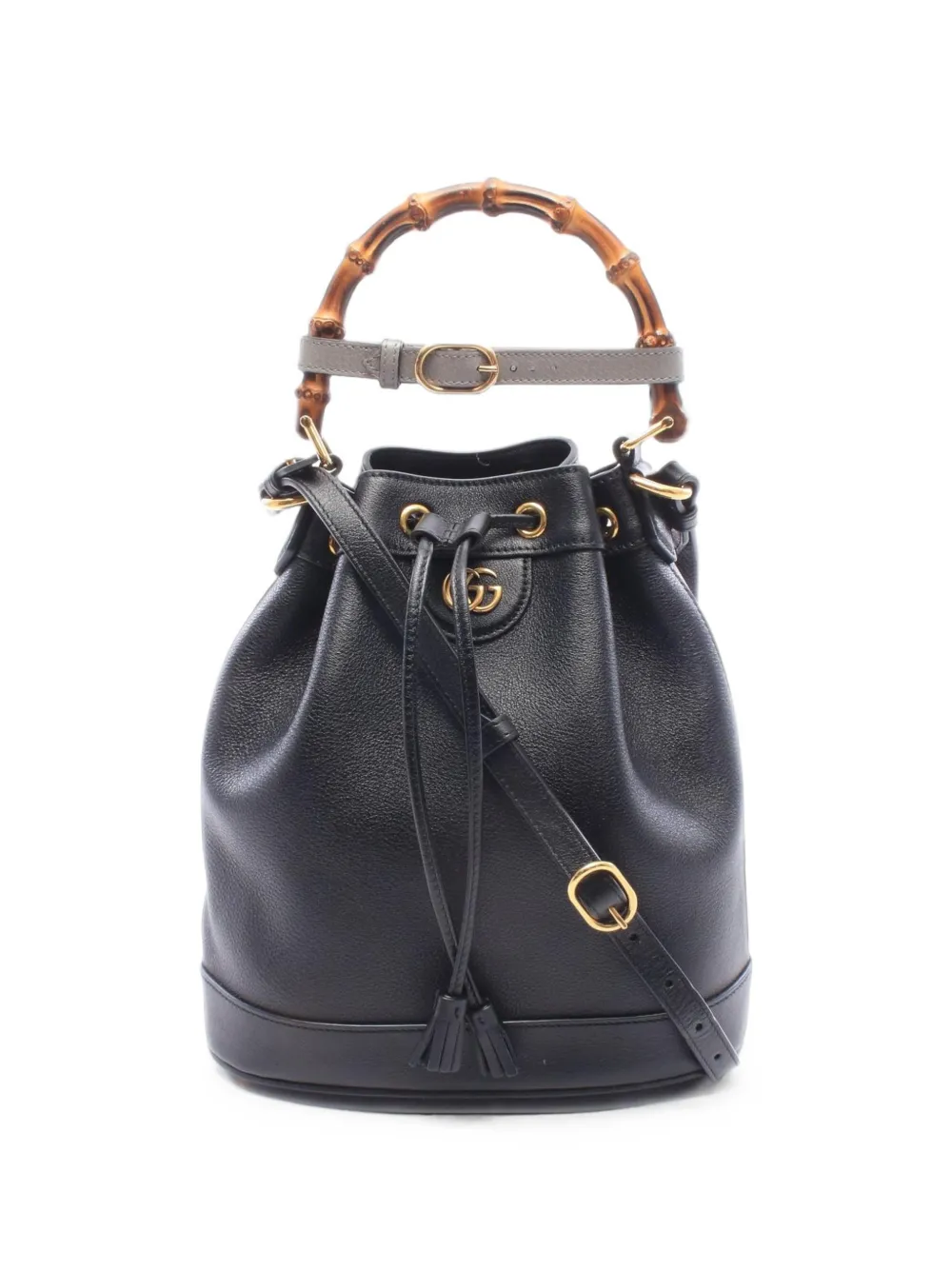 Gucci Pre-Owned 2010s Bamboo Diana 2-Way bucket bag - Nero