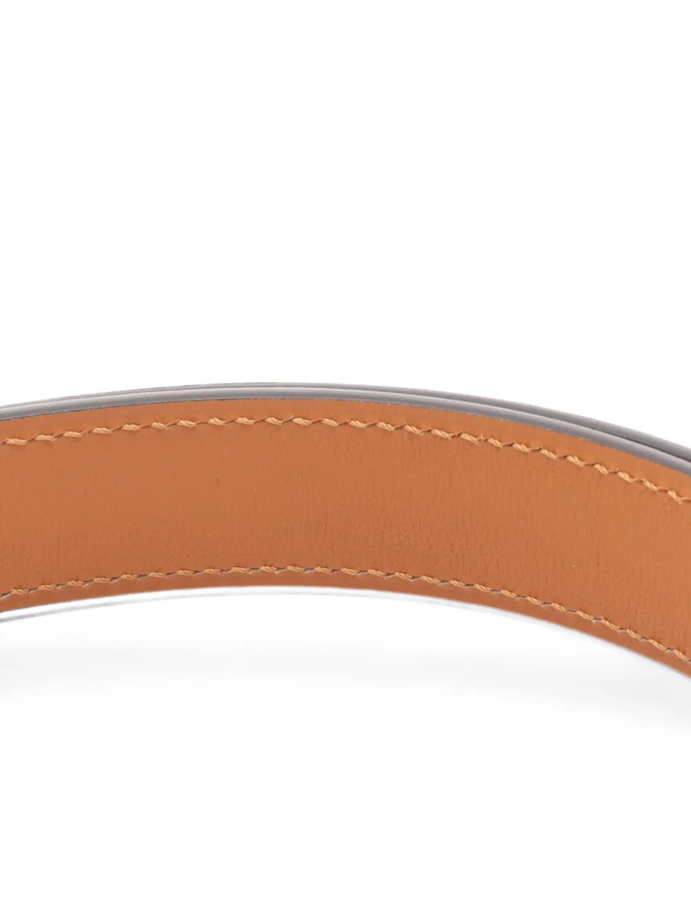 Pre-owned Hermes Medor Pyramid-stud Belt In Black