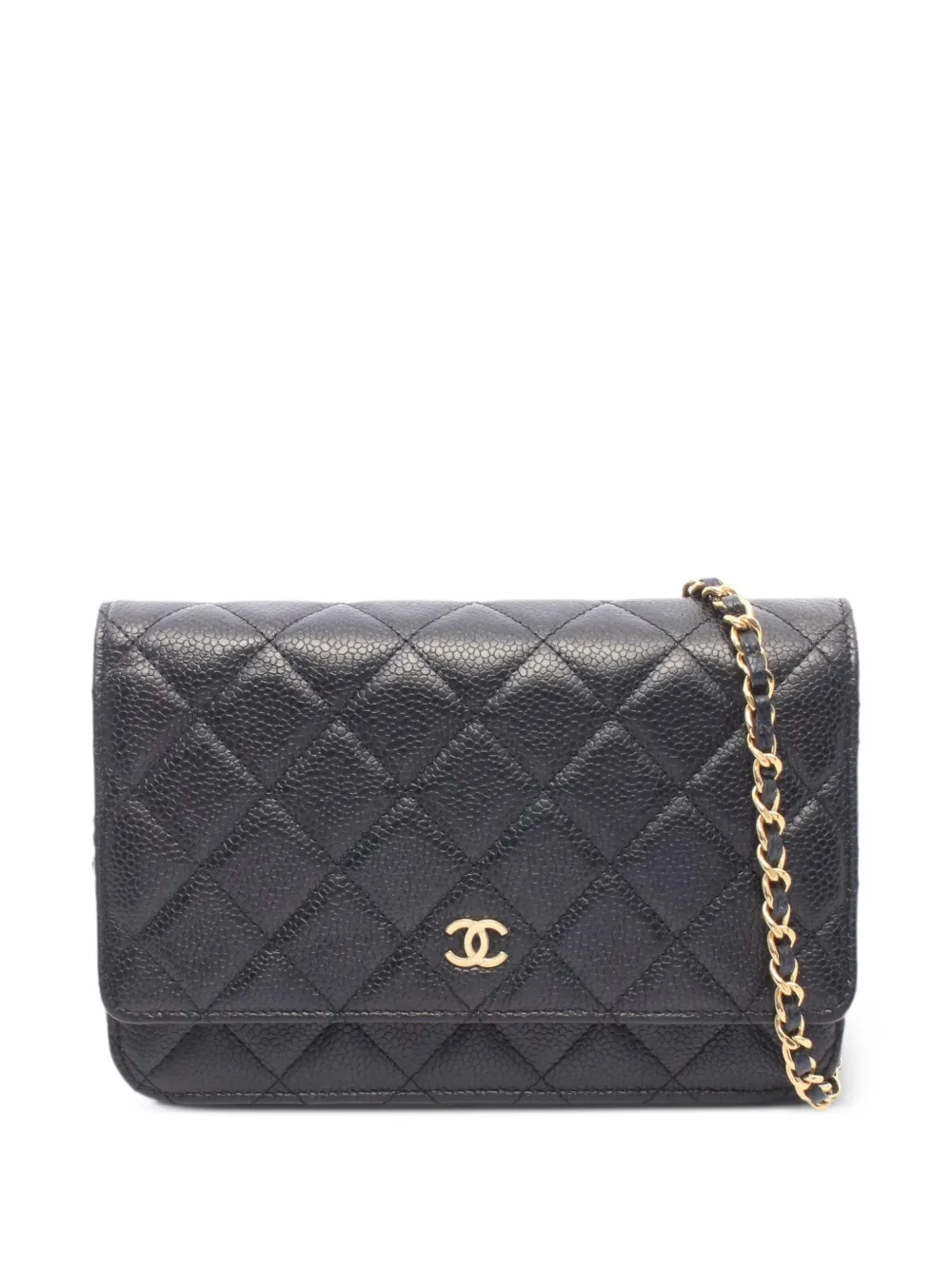 CHANEL Pre-Owned Borsa a spalla matelassé in pelle 2021 - Nero