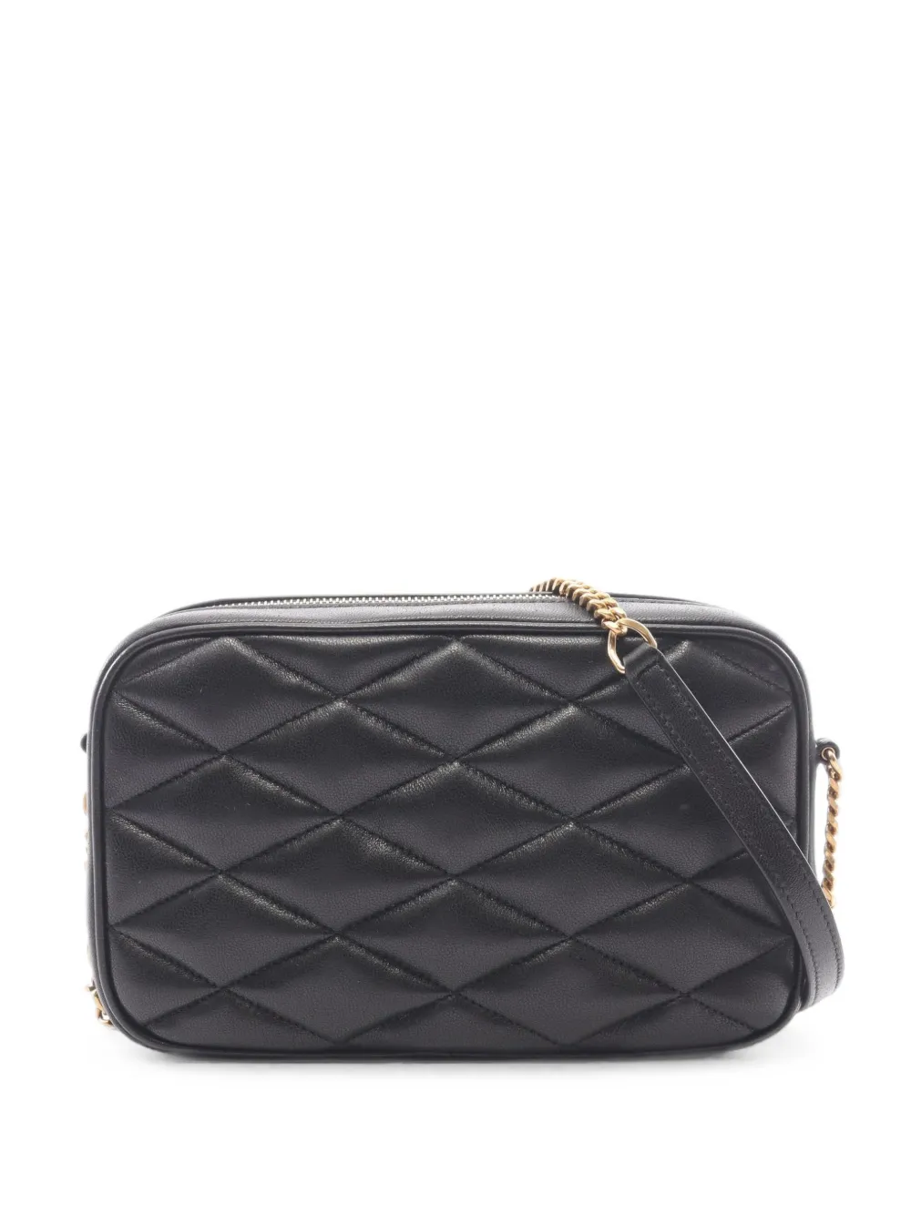 Saint Laurent Pre-Owned 2020s quilted chain-link mini bag - Schwarz