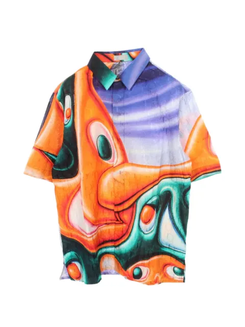 Christian Dior Pre-Owned camisa de manga corta de Christian Dior Pre-Owned x Kenny Scharf 2010