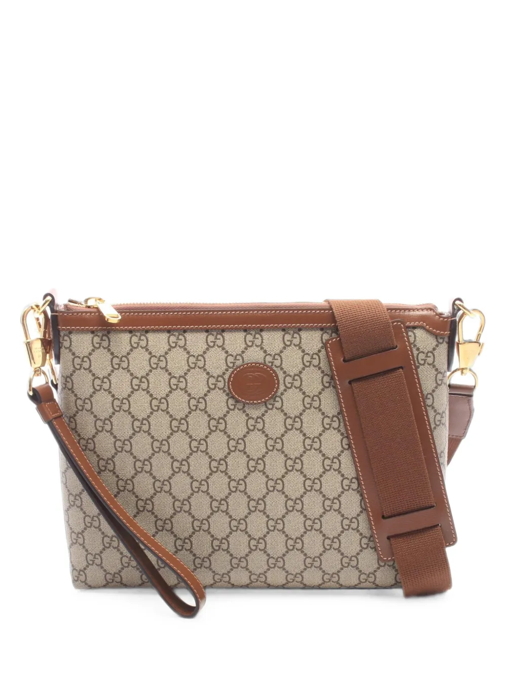 Gucci Pre-Owned 2010s Interlocking G GG Supreme clutch bag - Toni neutri