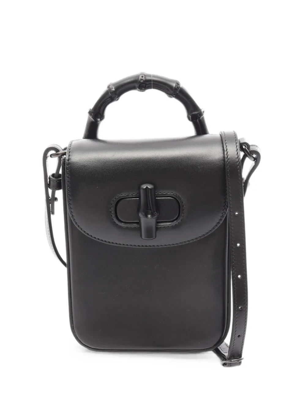 Gucci Pre-Owned 2010s Bamboo 2WAY cross body bag - Nero