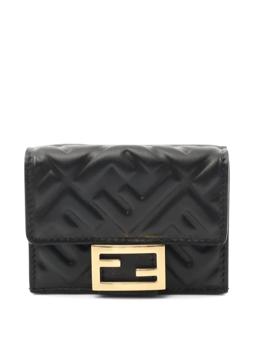 Fendi Pre-Owned 2020s FF-embossed wallet - Nero