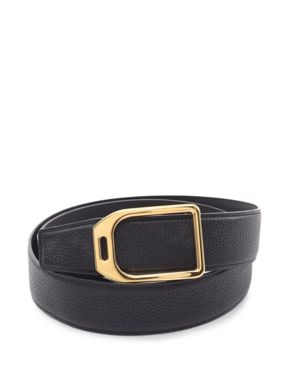 Hermès Pre-Owned 2016 Etrier reversible belt - Schwarz