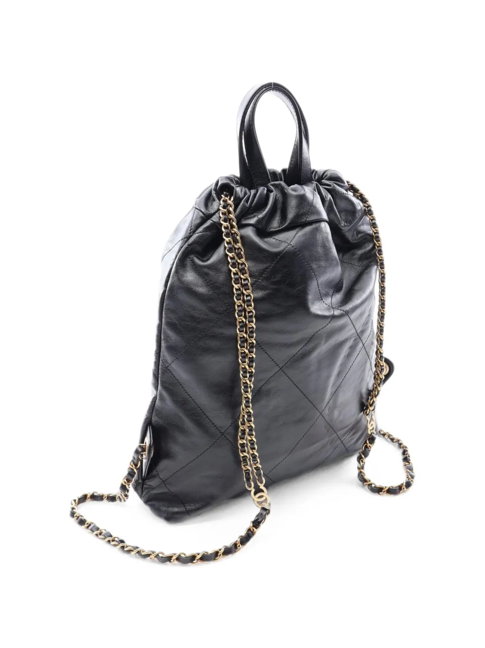 Pre-owned Chanel 2021 22  Backpack In Black