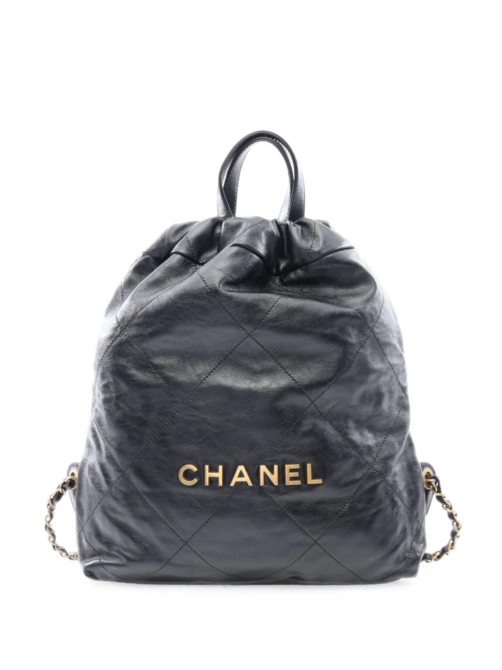 Pre-owned Chanel 2021 22  Backpack In Black