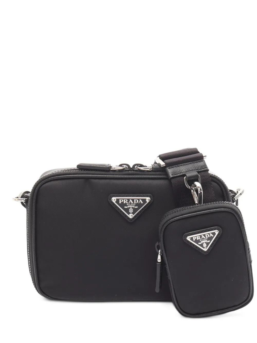 Prada Pre-Owned Borsa a spalla in pelle Saffiano anni 2020 - Nero