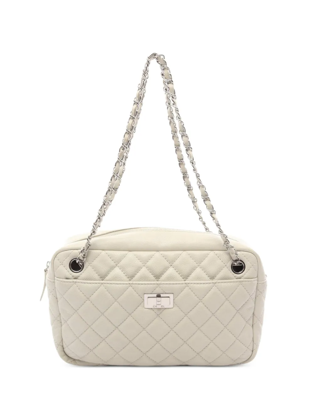CHANEL Pre-Owned 2008-2009 2.55 Reissue matelassé shoulder bag - Neutrals