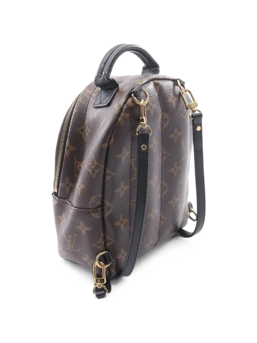 Pre-owned Louis Vuitton Mini Palm Springs Monogram Backpack In Brown