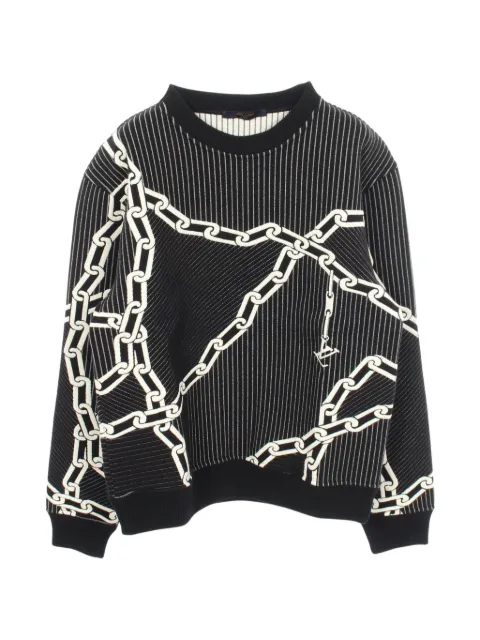 Louis Vuitton Pre-Owned 2010s チェーンプリント セーター