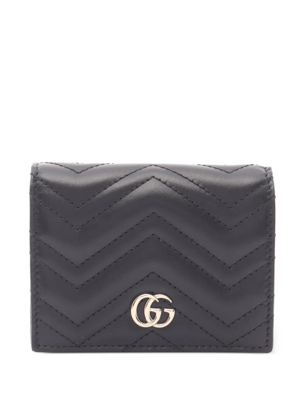 Gucci Pre-Owned Portafoglio tri-fold GG Marmont - Nero