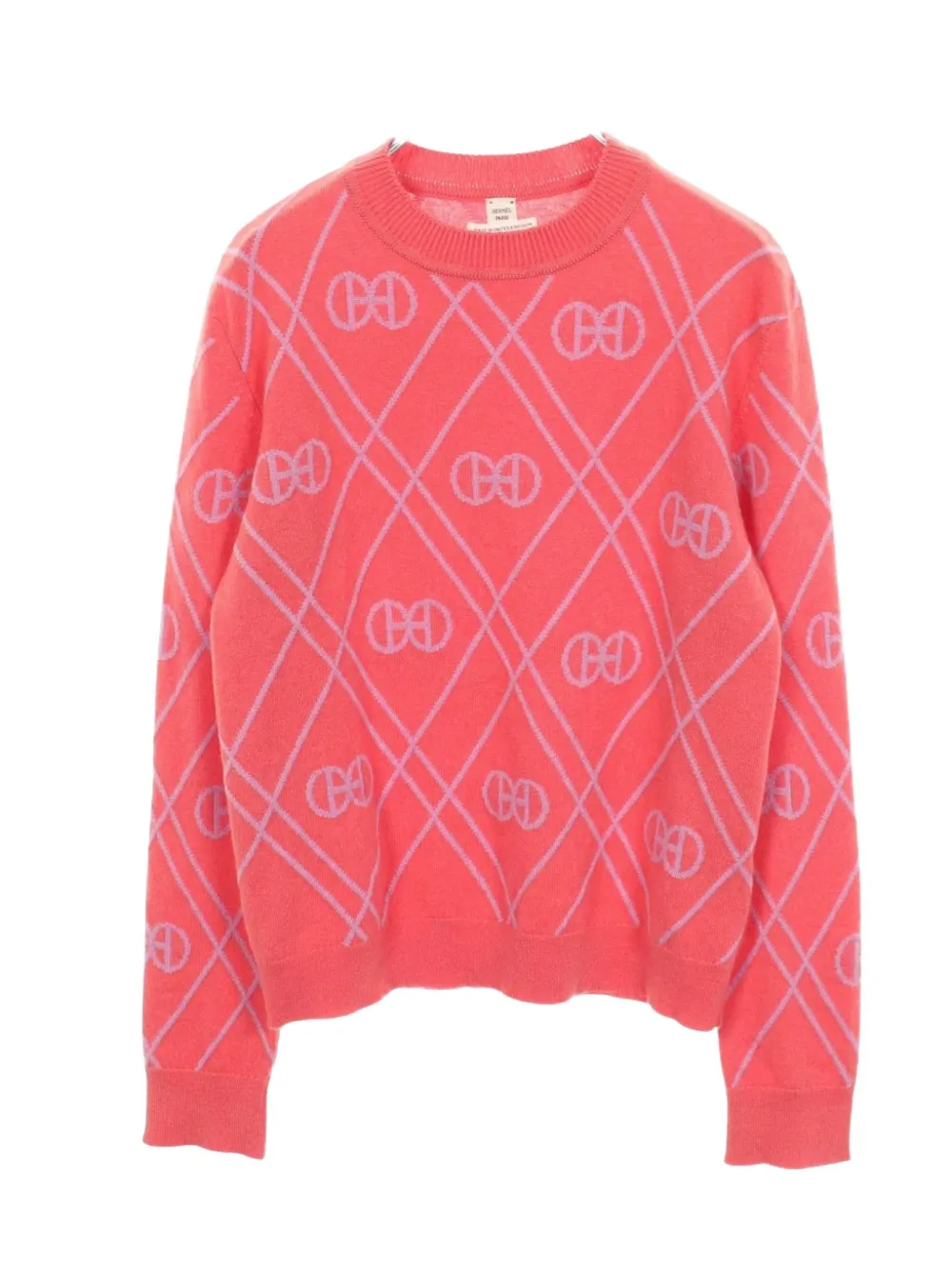Hermès Pre-Owned 2000s H Rond sweater - Rosa