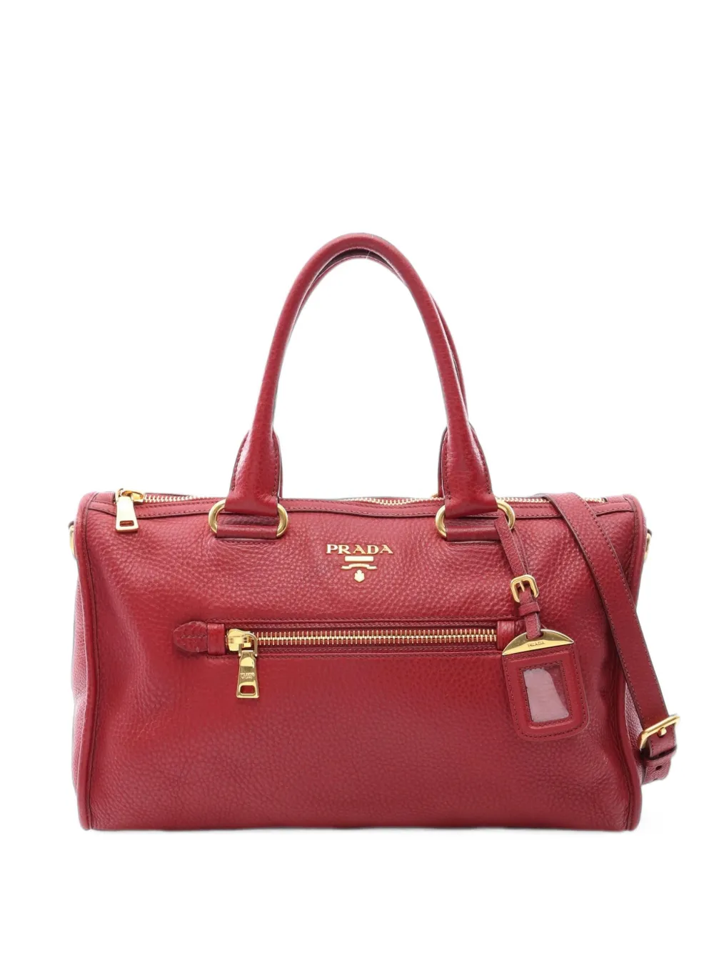 Prada Pre-Owned Borsa tote in pelle anni 2010 - Rosso