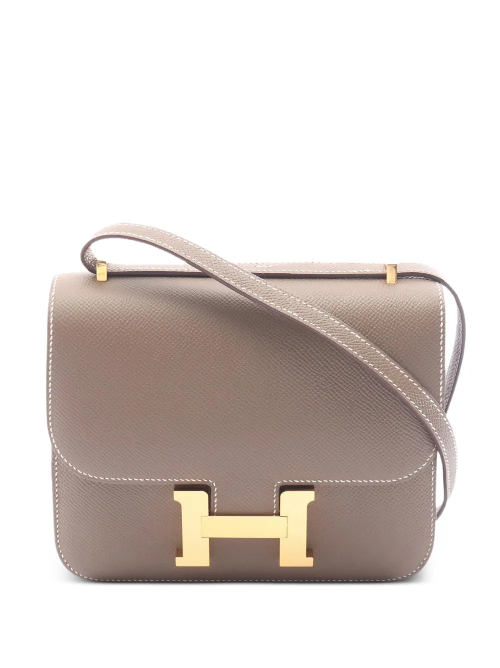 Hermès Pre-Owned 2024 mini Constance 3 shoulder bag - Toni neutri